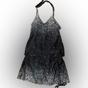 Debater Black and White Skirt and Tankini Swimwear Size Small